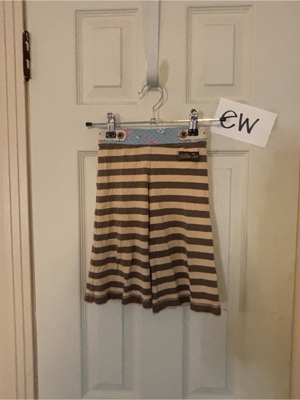 Matilda Jane Beige and Brown Striped Knit pants